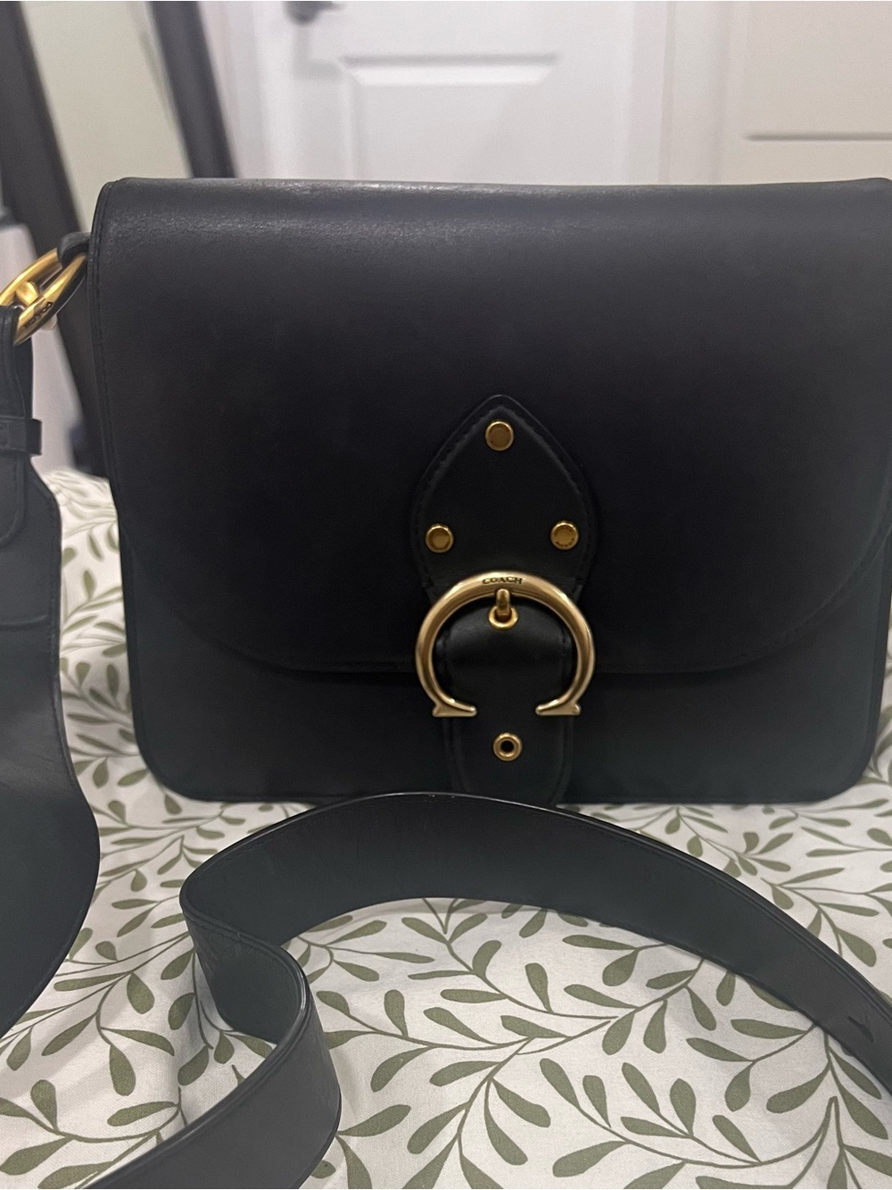 Coach Beat Shoulder/Cross body Bag with Gold Hardware #4597